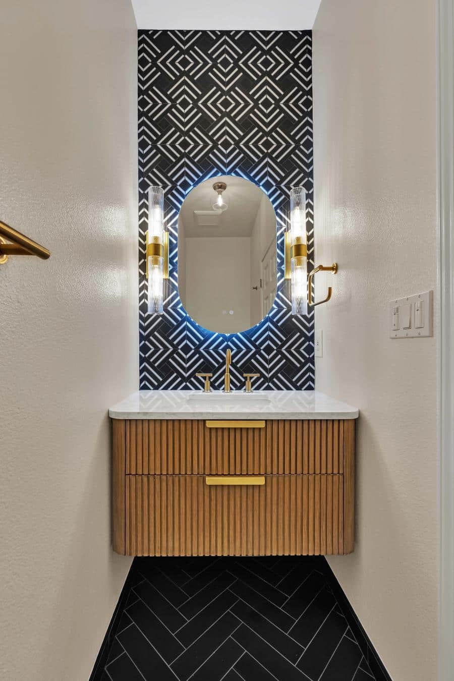 Redwood City bathroom remodel — finished view