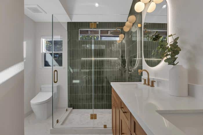 Redwood City — recessed niche with LED strip lighting