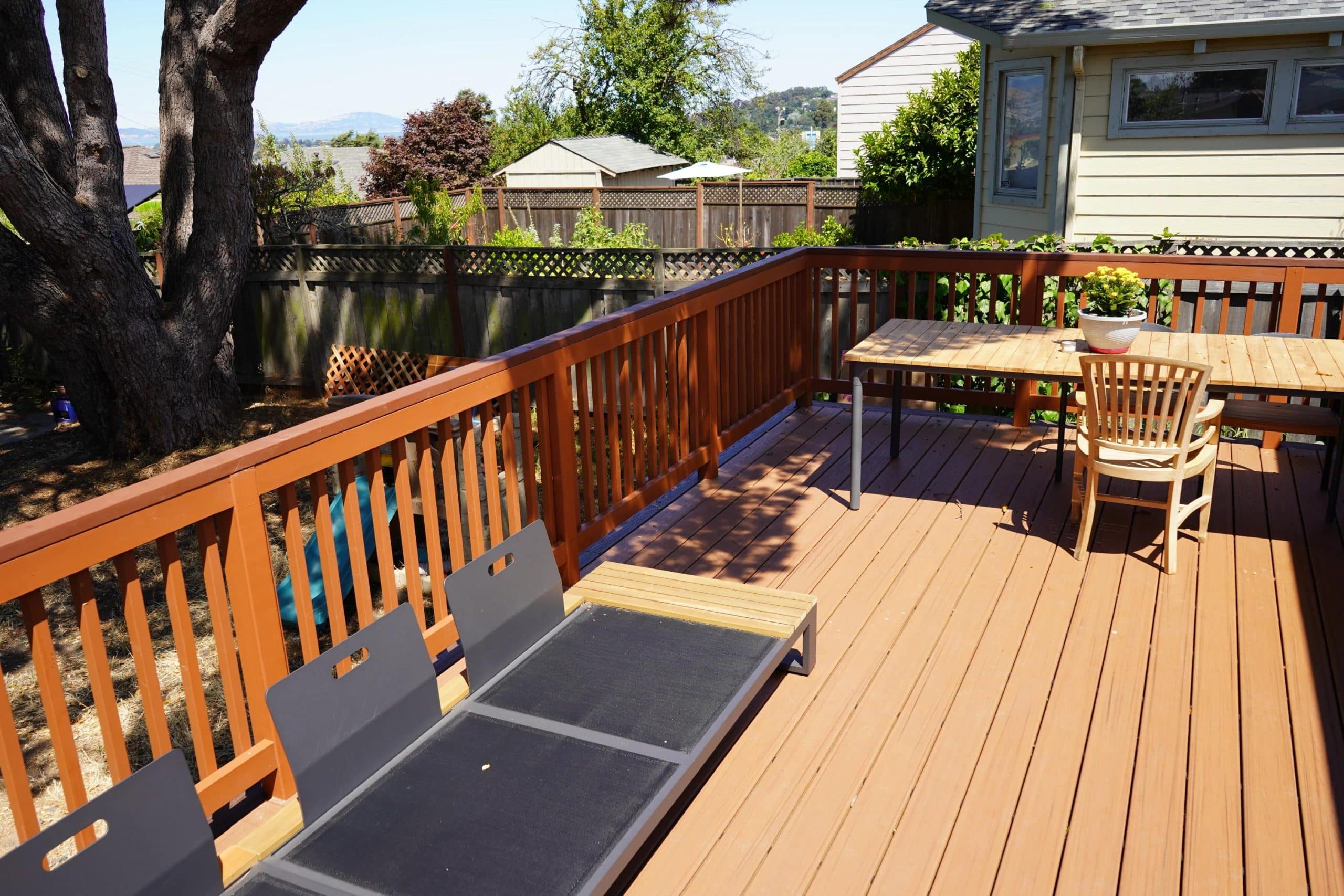 Composite deck surface and stairs