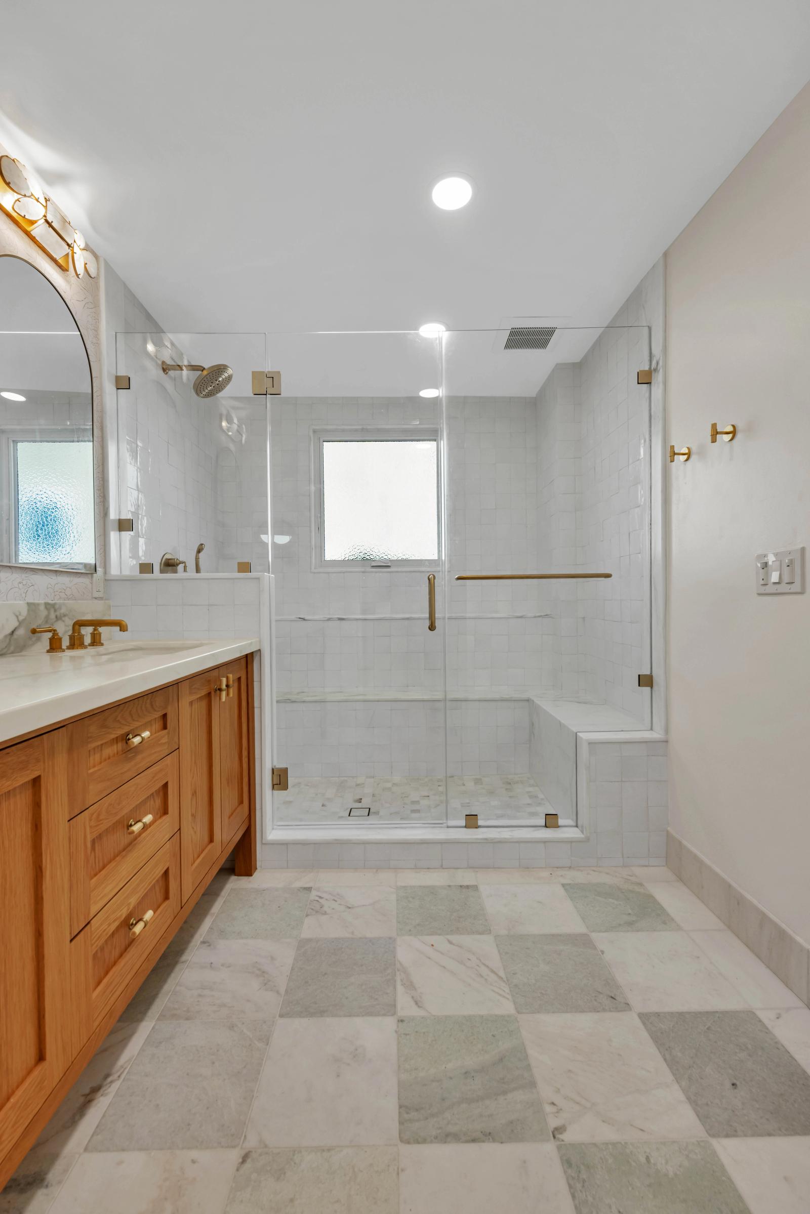 San Carlos master bathroom and closet