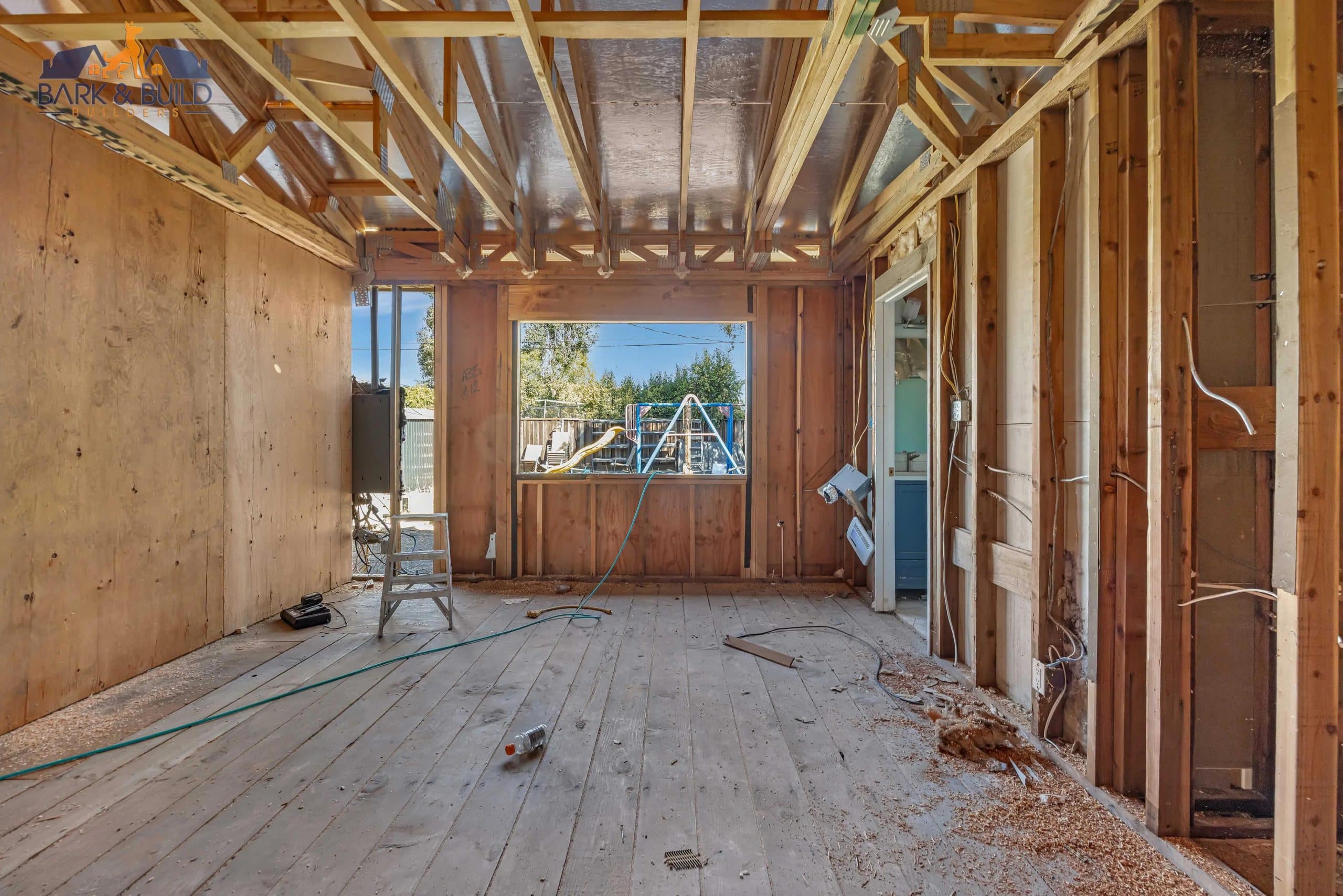 Interior space being converted into a JADU in Redwood City