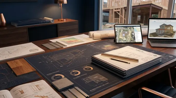 Architectural drawings prepared for permit submission