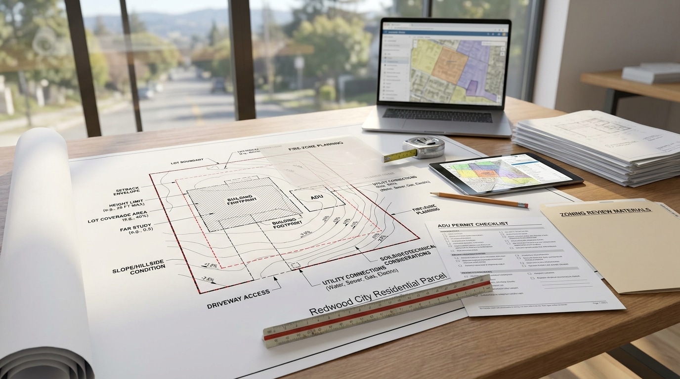 Architectural zoning review for a Redwood City parcel