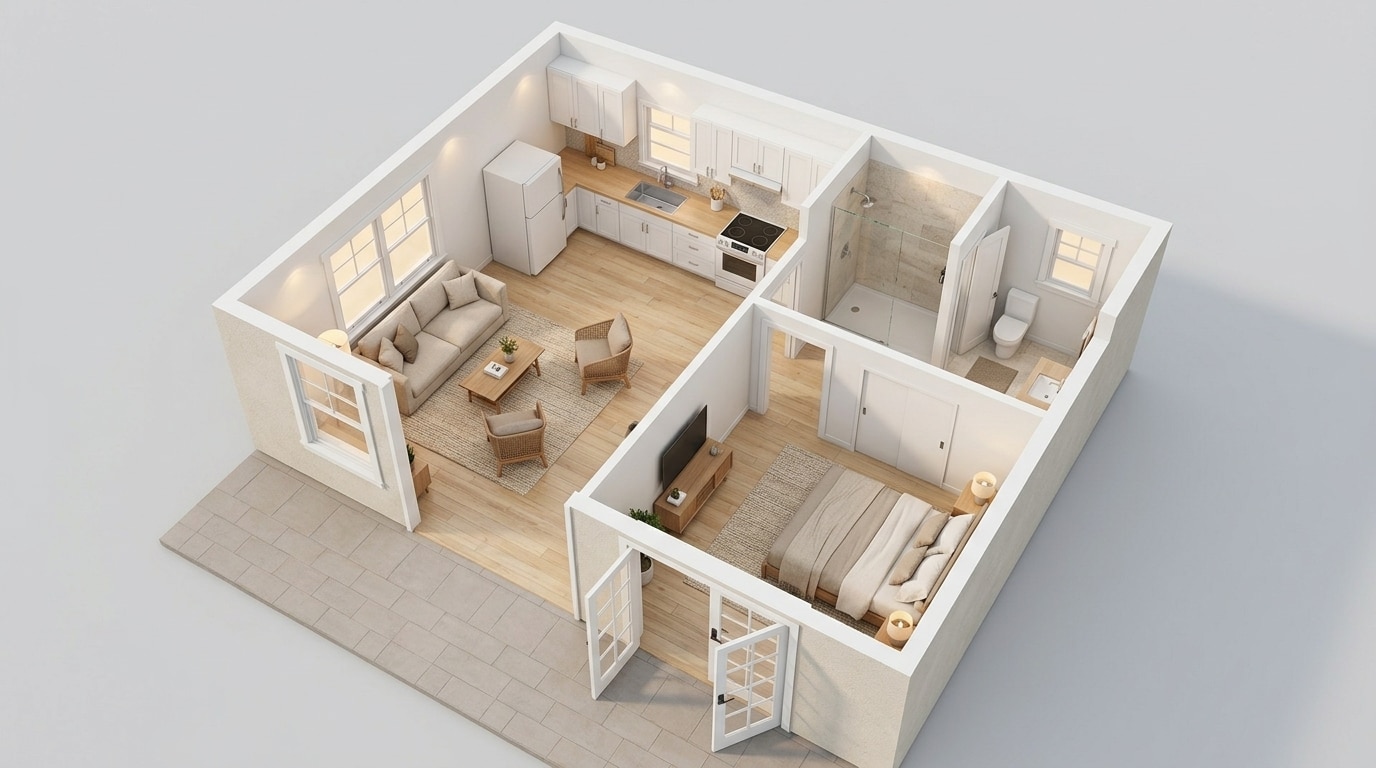 Model A3 ADU floor plan