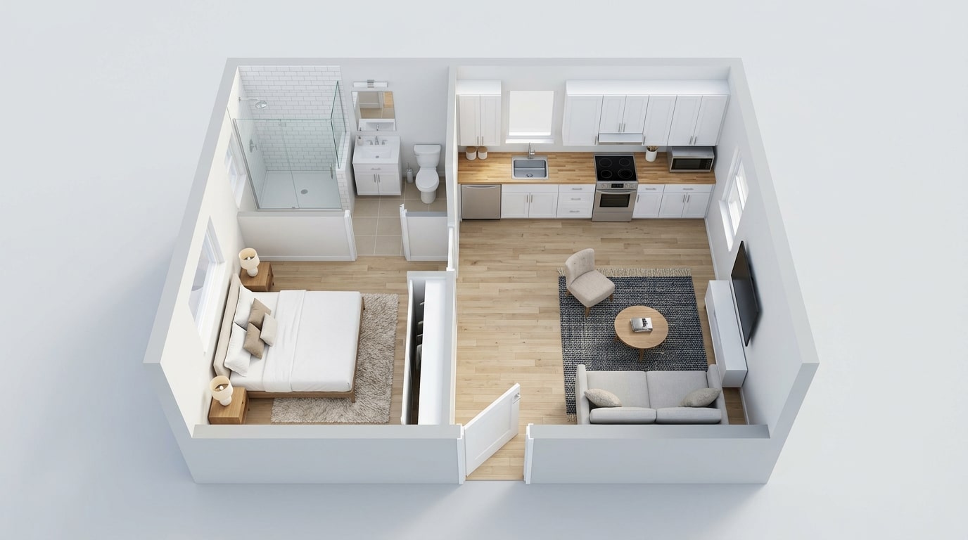 Model A2 ADU floor plan