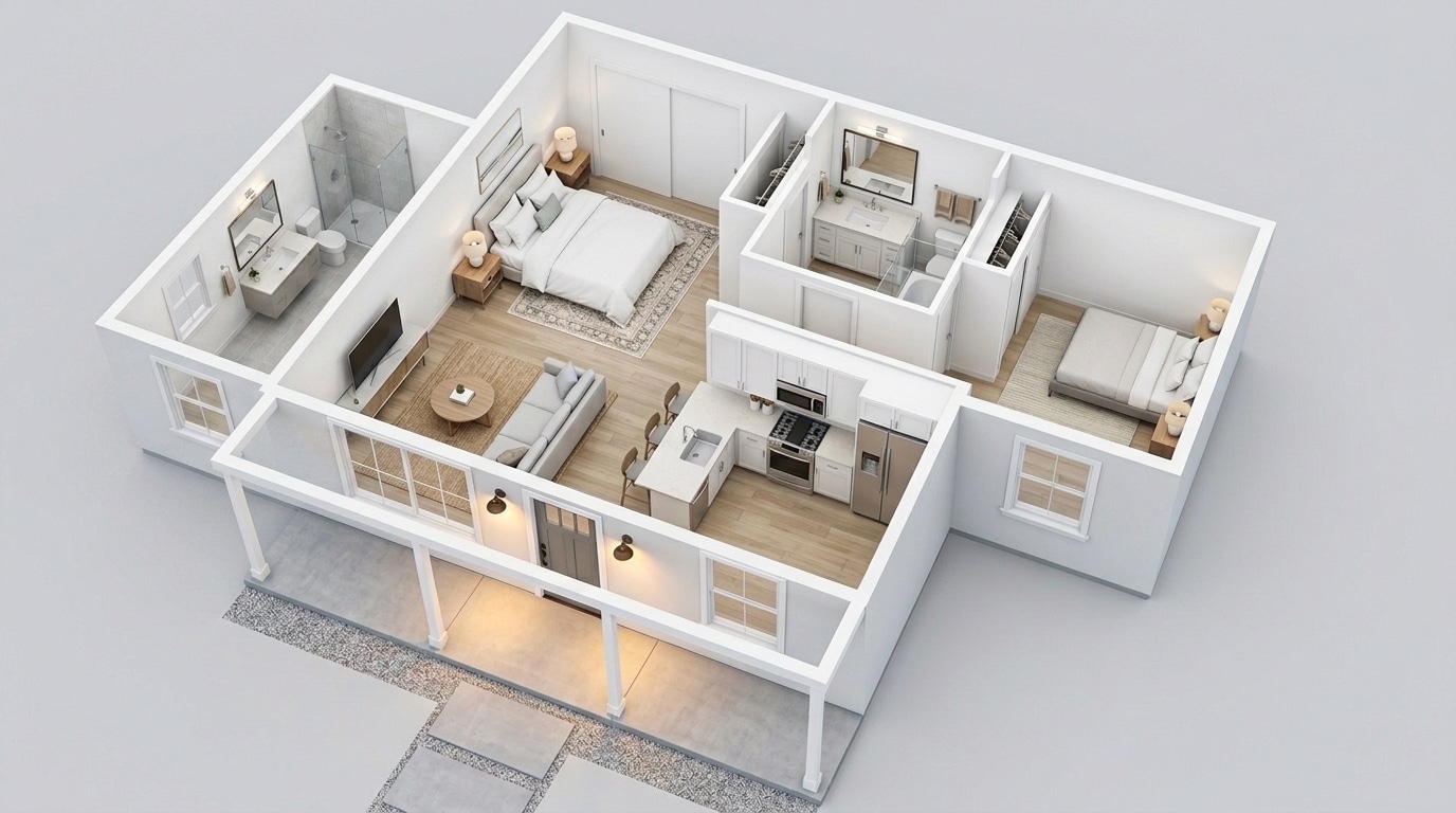 Model B5 ADU floor plan