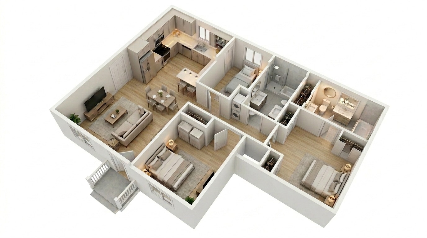 Model C3 ADU floor plan