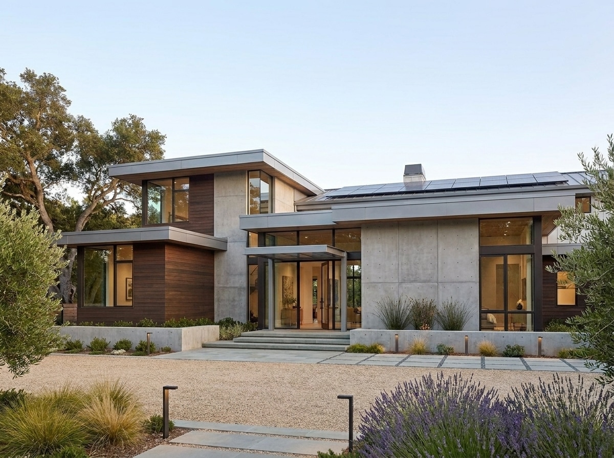 Custom home interior built in Redwood City by Bark and Build