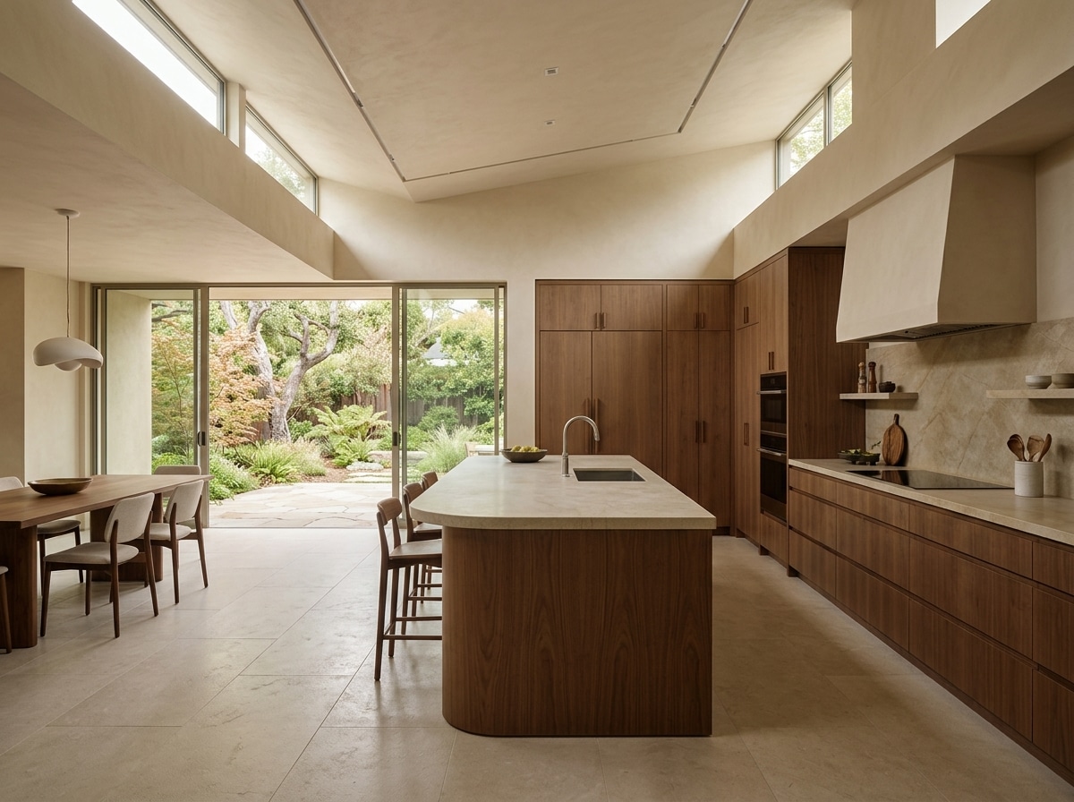 California modern kitchen in a custom home build