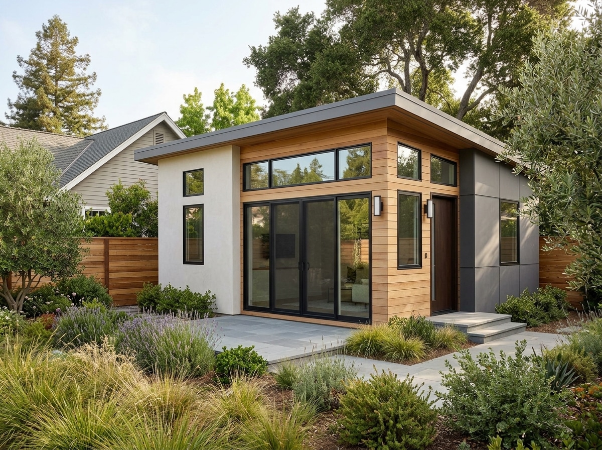 Modern ADU exterior with permitted second unit