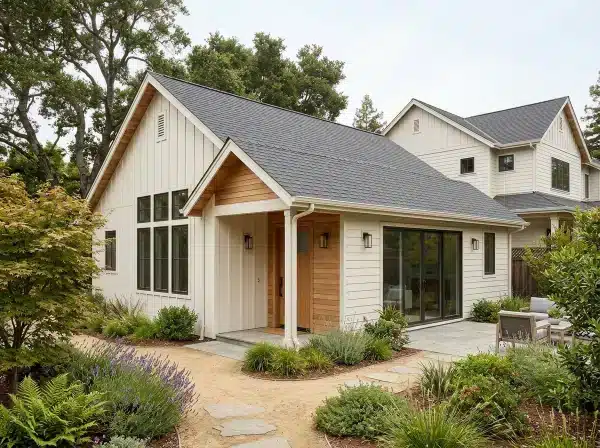 Completed detached ADU exterior in Redwood City